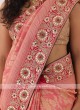 Banarasi Silk Saree In Salmon Pink